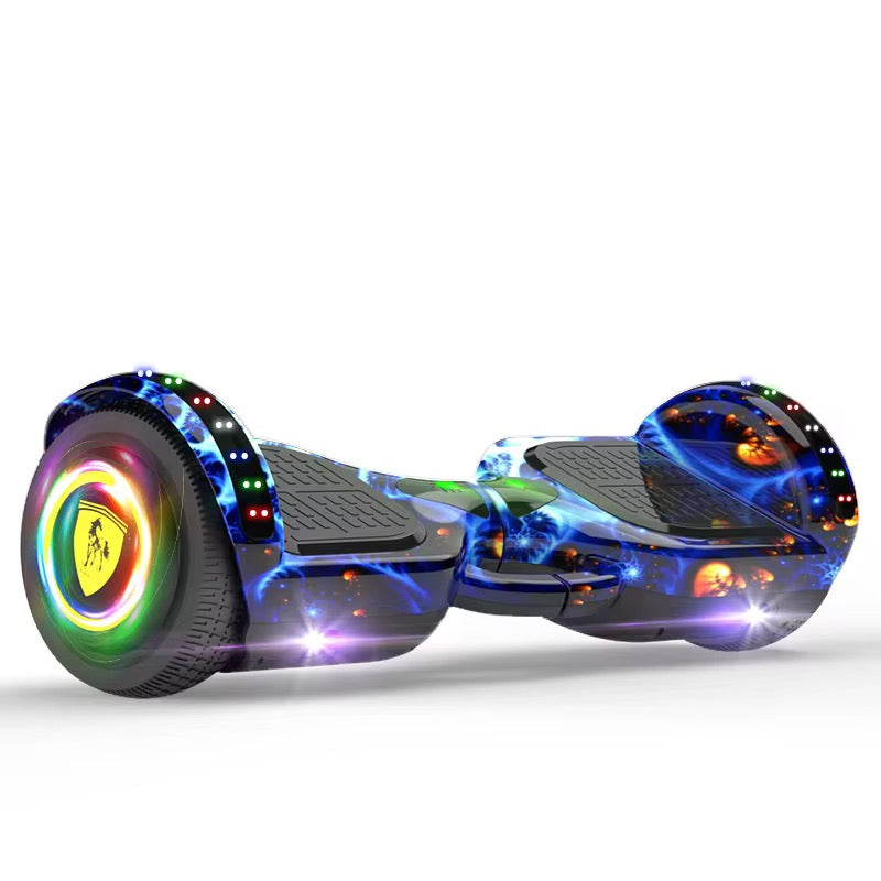 🚀 Hoverboard Électrique Camouflage Bleu – Style & Sensation de Glisse ! 🛹✨