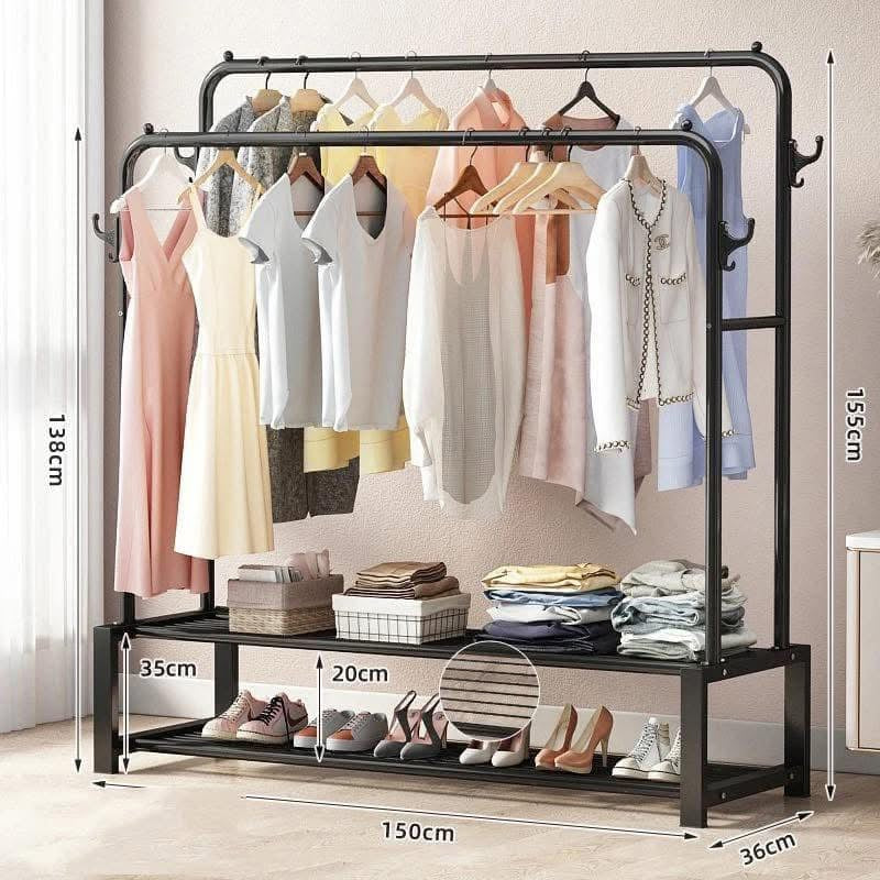 ✨ PORTE-VÊTEMENTS MULTIFONCTION SUR ROULETTES ✨