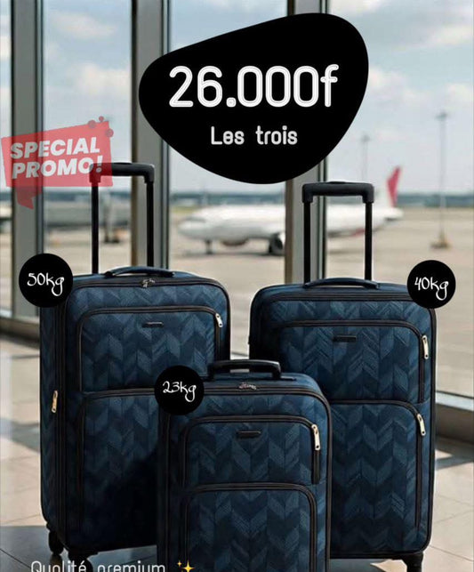 Set de 3 Valises – Qualité Premium 🧳