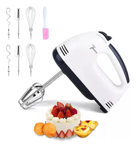 Batteur à main électrique avec 7 vitesses réglables.