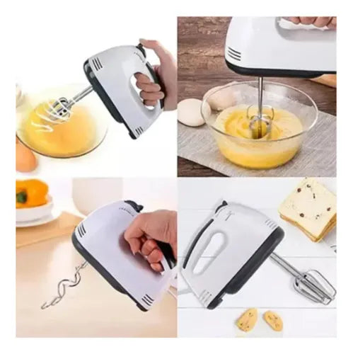 Batteur à main électrique avec 7 vitesses réglables.