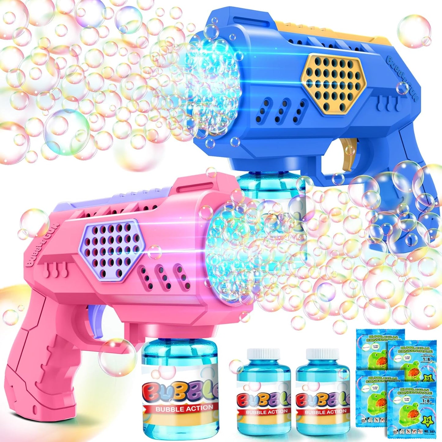 Pistolet à bulle lumineuse électrique pour enfants