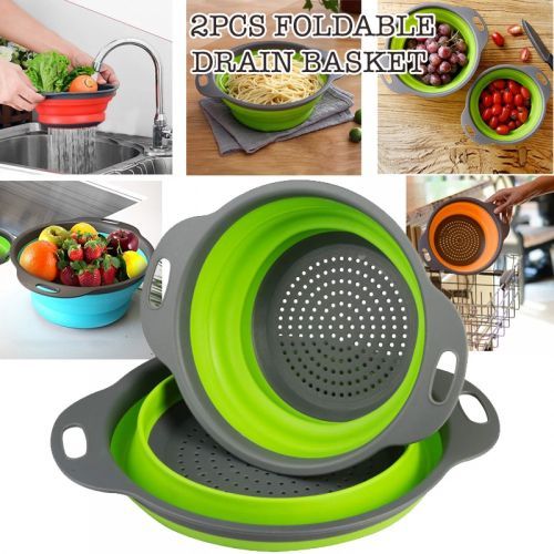 Passoire pliable en silicone ( ustensiles de cuisine)